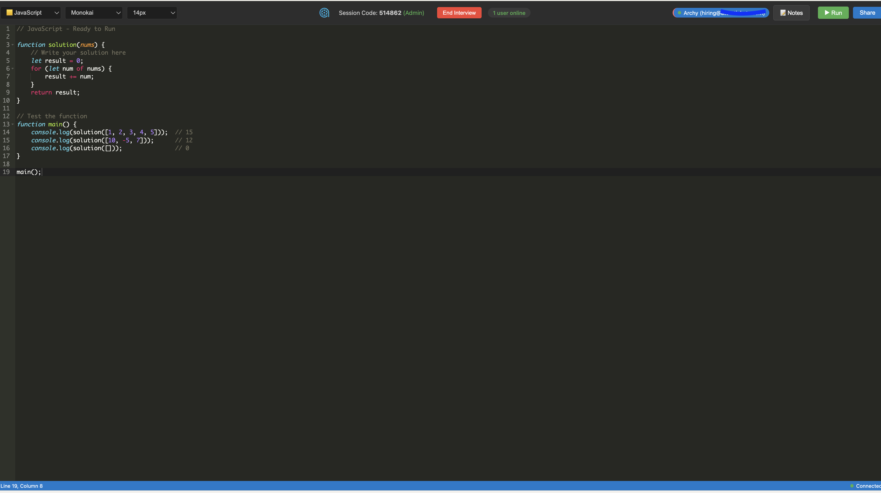 Coding Session